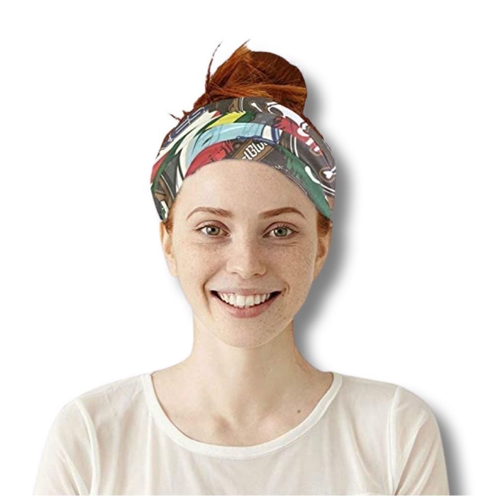 Retro Bottle Cap Design Neck Gaiter - Picture 9 of 9